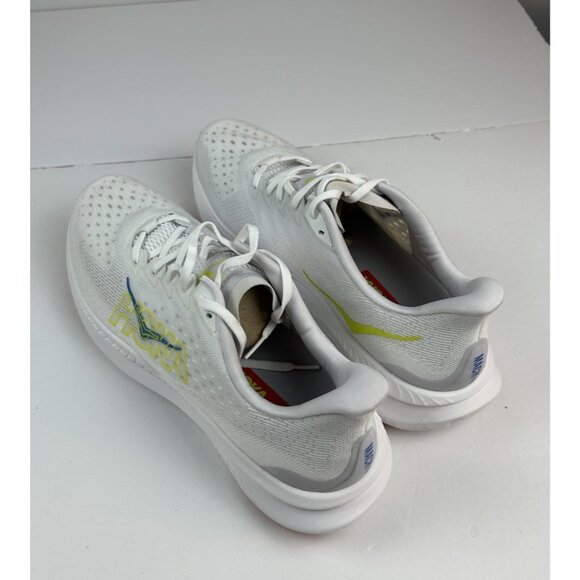 Hoka One One Mach 6 Running Shoes Size 14 D White Yellow 1147790 / WNCL - Picture 6 of 12